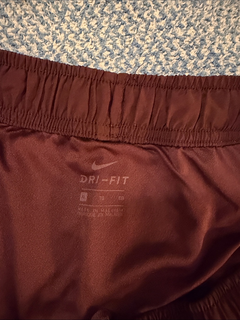 Nike Women's Burgundy Athletic Shorts - Picture 4 of 4